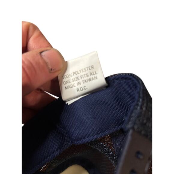 Vintage snapback dad hat trucker Randy's auto car cap blue and white adjustable - Picture 7 of 7